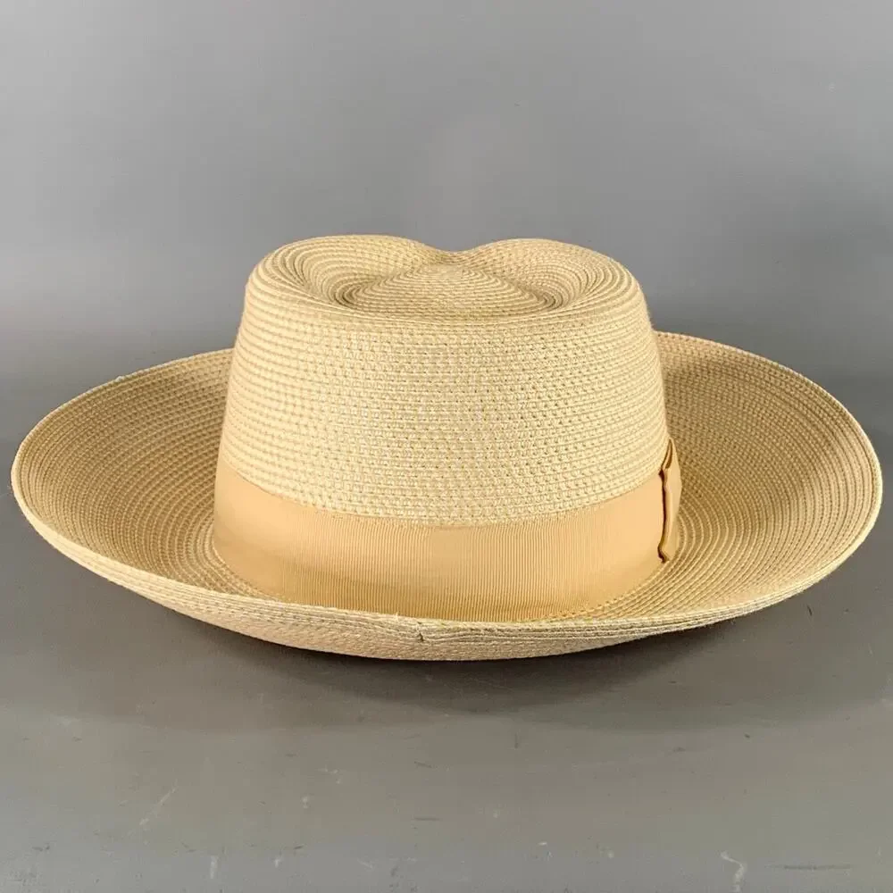 ERIC JAVITS Cream Tan Woven Hats